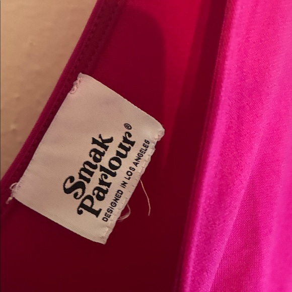 Chic Fuchsia Long Sleeve Dress with Fringe NWOT - Picture 2 of 5